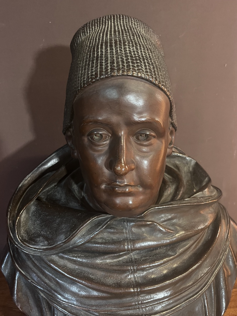 Terracotta Bust In The Spirit Of The Middle Ages -photo-1
