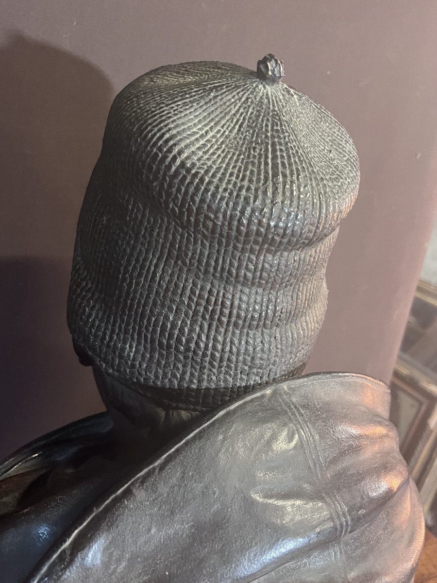 Terracotta Bust In The Spirit Of The Middle Ages -photo-6