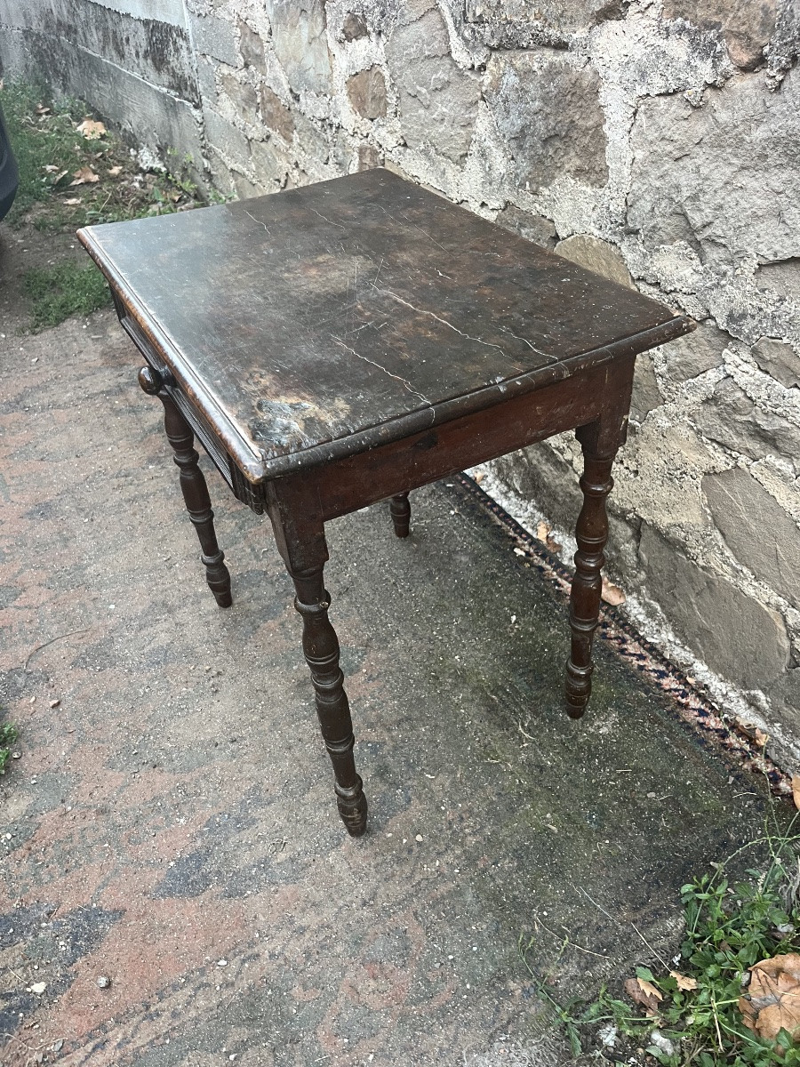 Petite table Louis xIII miniature -photo-2