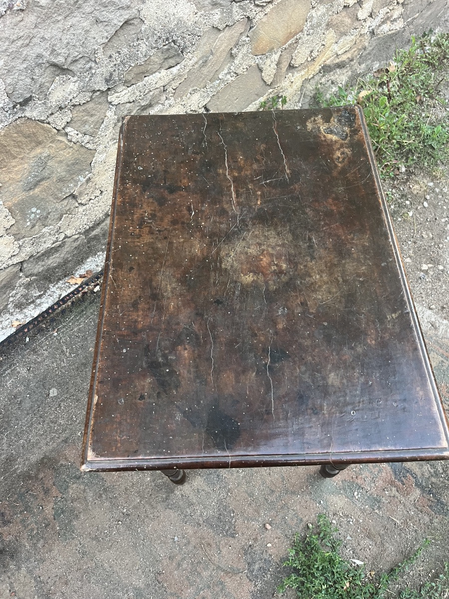 Petite table Louis xIII miniature -photo-1