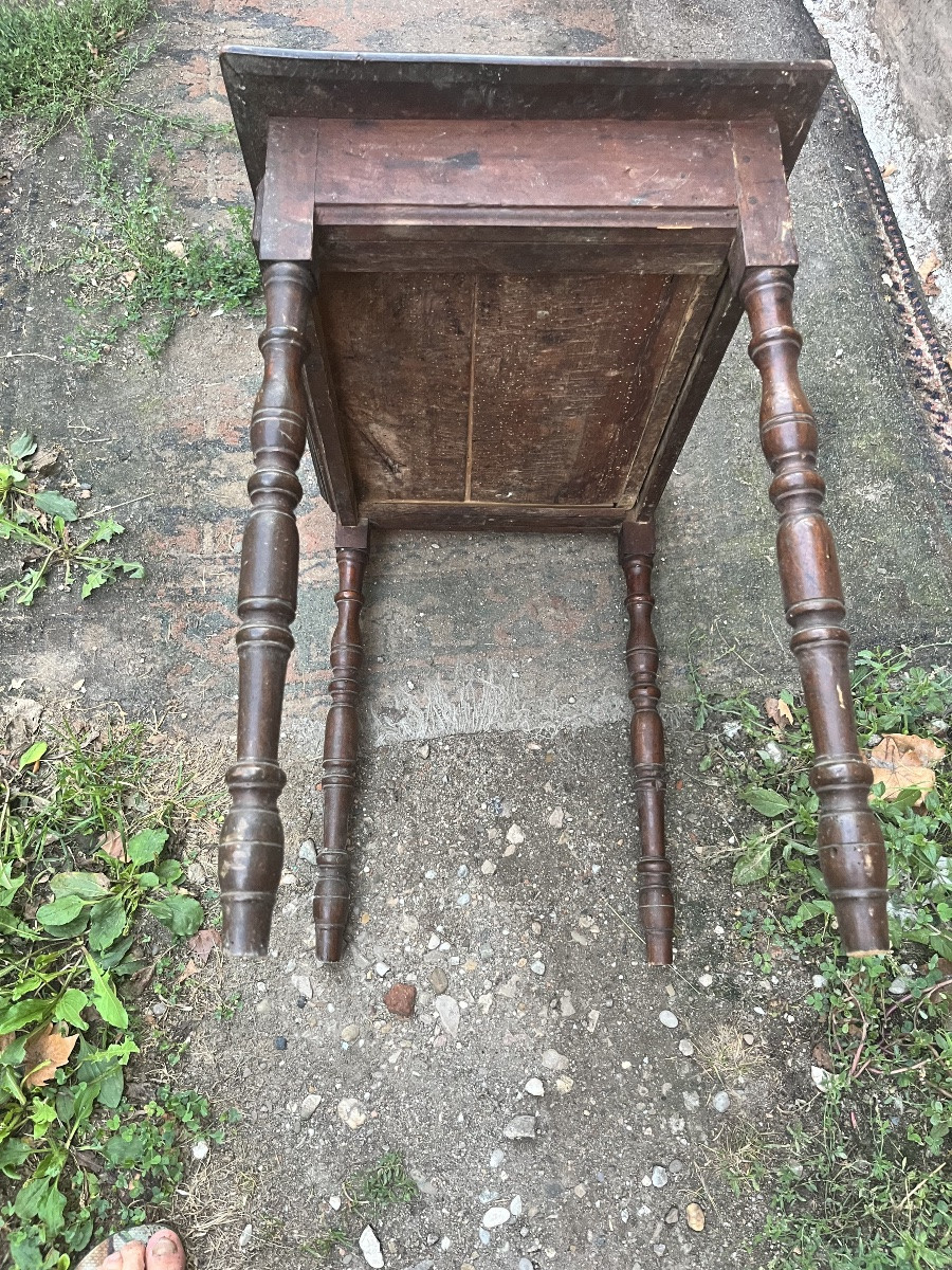 Petite table Louis xIII miniature -photo-4