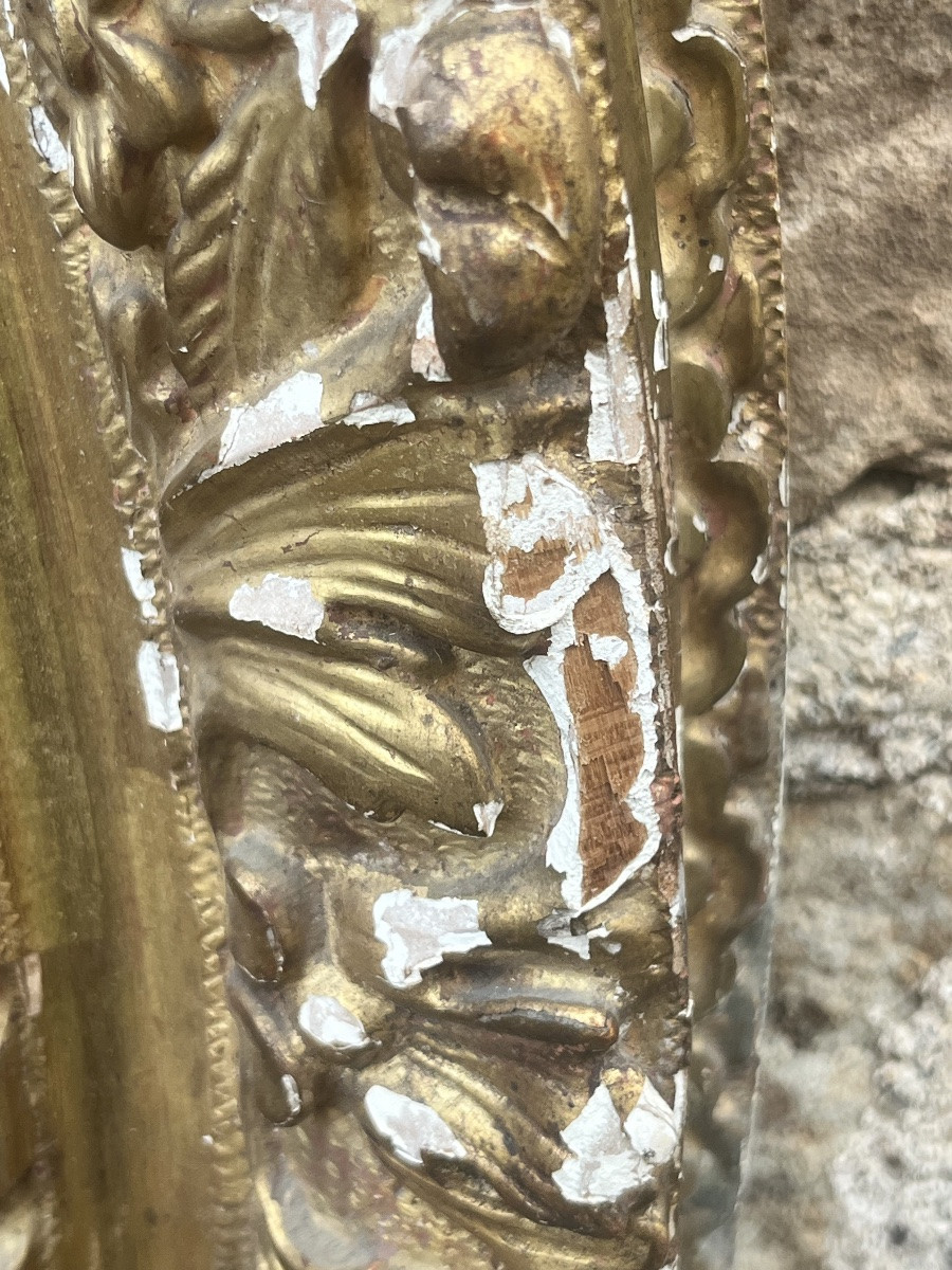 18th Century Gilded Wooden Frame-photo-4