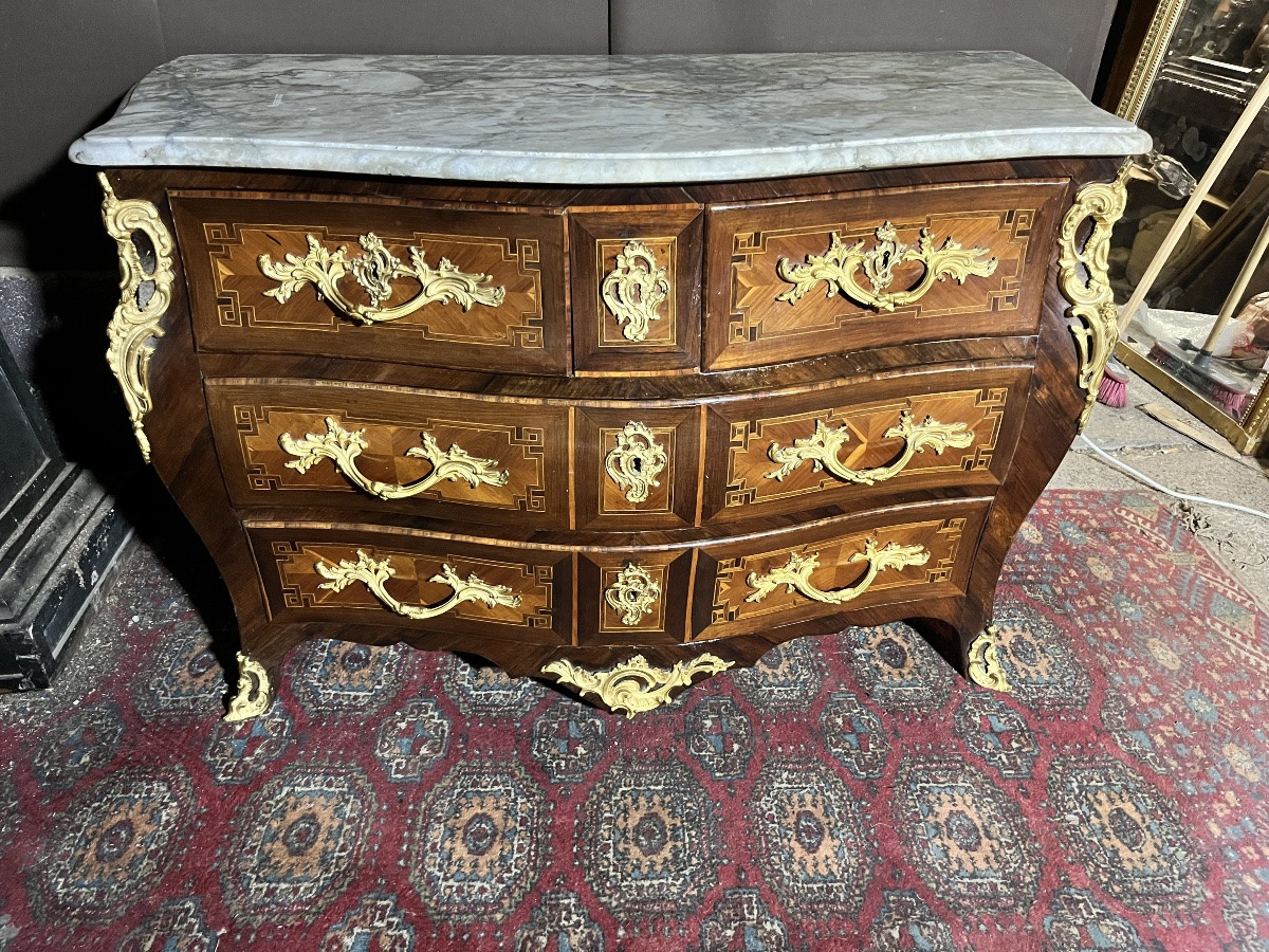Louis XV Period Tomb Chest Of Drawers -photo-3