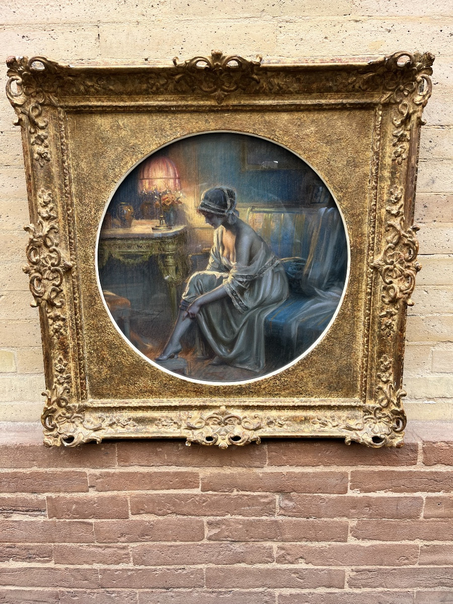 Delphin Enjolras (1847-1945) Interior Scene 