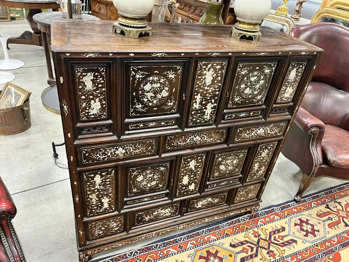 Important Indochinese Cabinet (106/108cm)-photo-3
