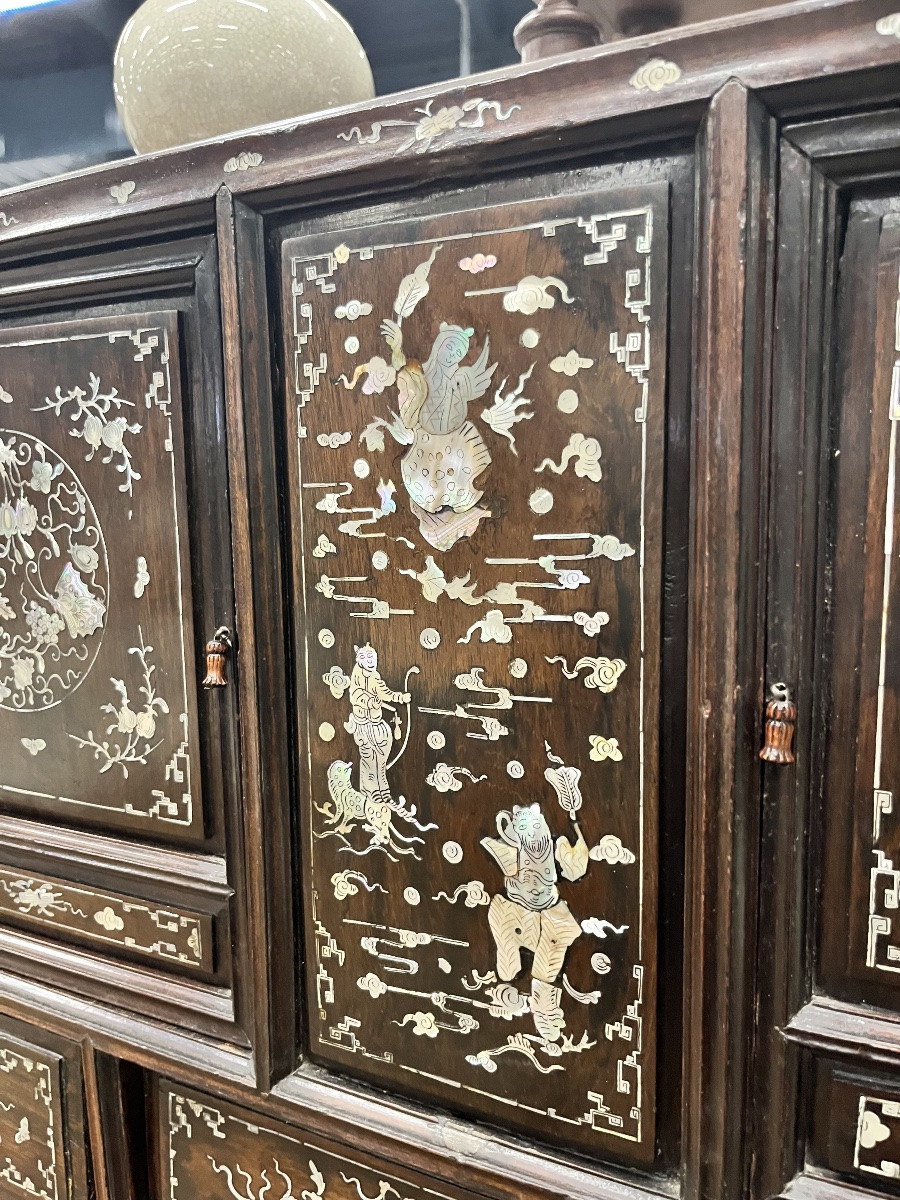 Important Indochinese Cabinet (106/108cm)-photo-4
