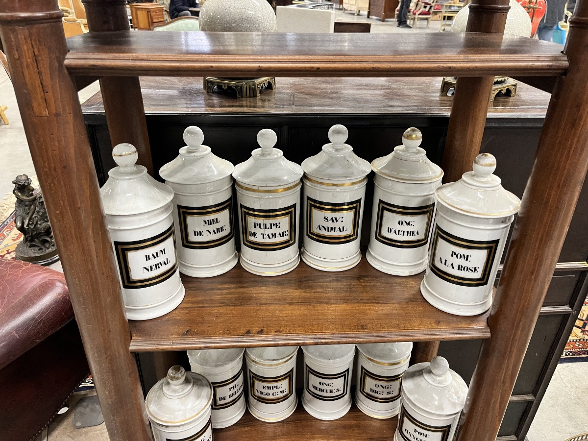 Set Of Eighteen 19th Century Pharmacy Jars -photo-3