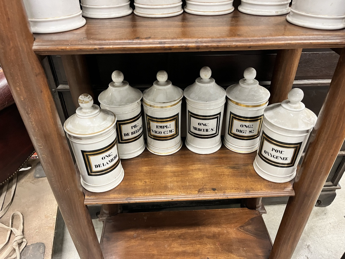 Set Of Eighteen 19th Century Pharmacy Jars -photo-4
