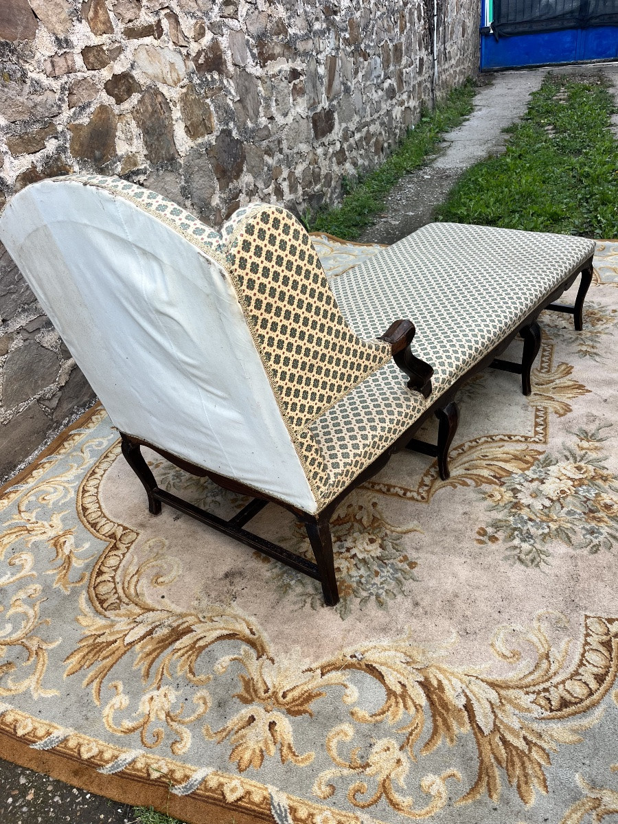 Chaise longue d’époque Louis XV -photo-2