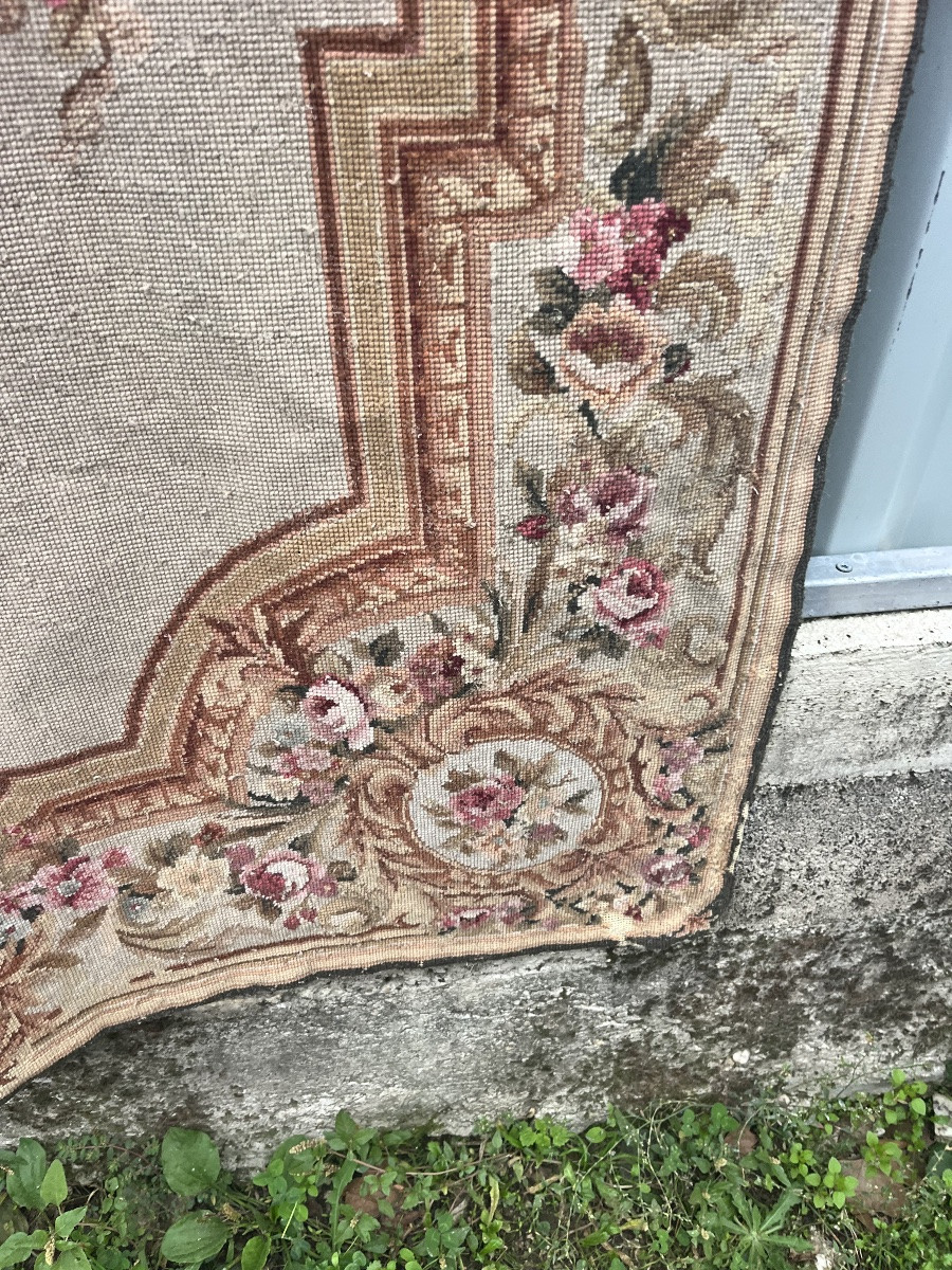 19th Century Aubusson Rug (187/118cm)-photo-5