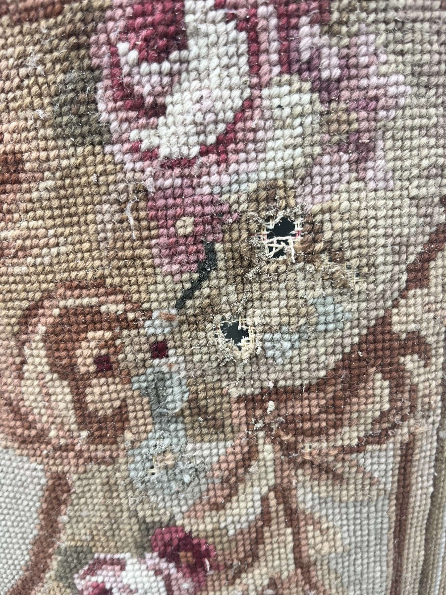 19th Century Aubusson Rug (187/118cm)-photo-7