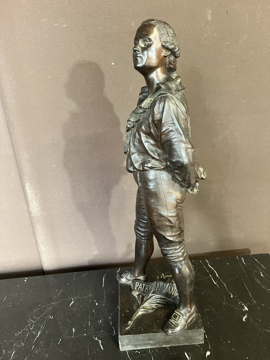 Eutrope Bouret (1833-1906) Bronze Representing Danton (57cm)-photo-3