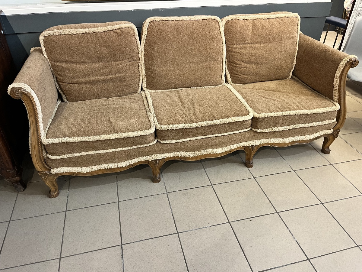 Banquette dans le goût de la maison Jansen 