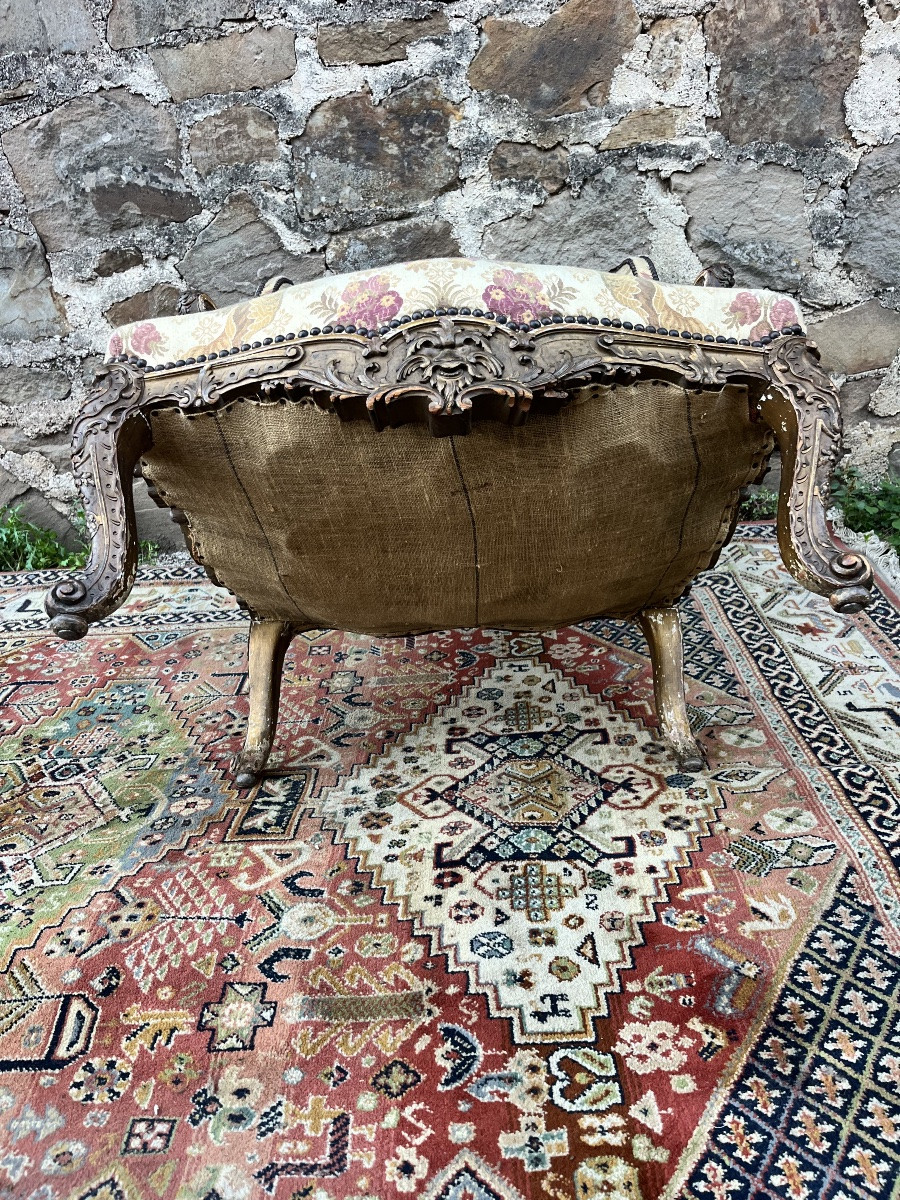 Fauteuil à oreille de style régence -photo-2