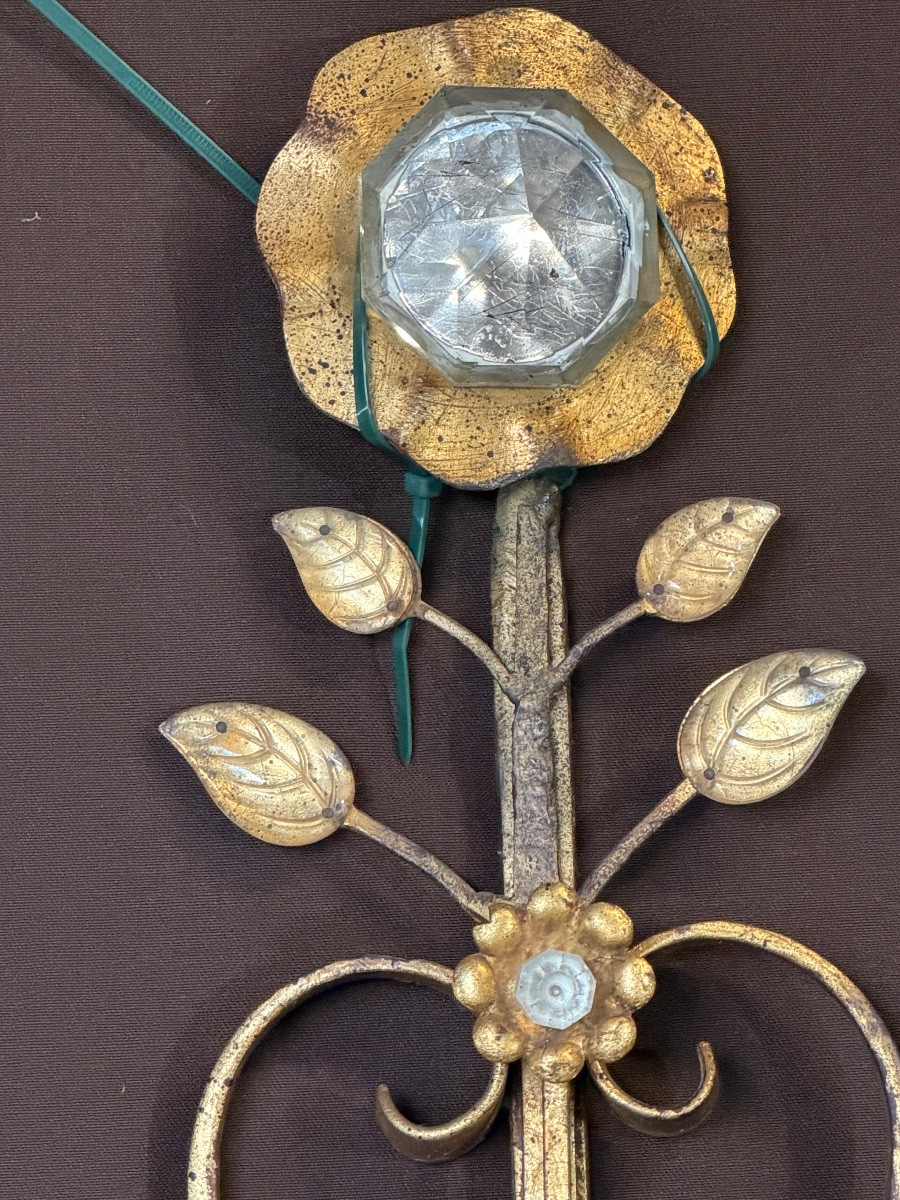 Importante paire d’appliques de la maison bagués (102cm)-photo-6