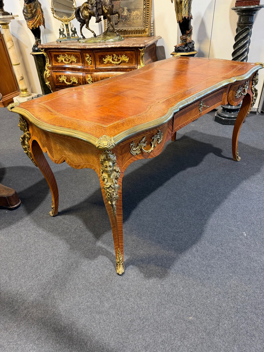 Bureau plat de style Louis XV -photo-2