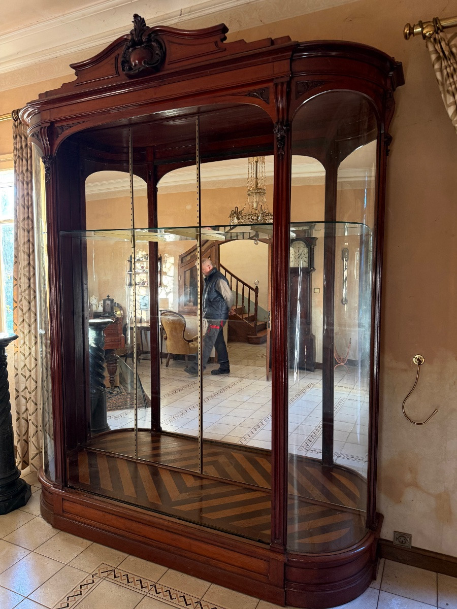 Importante vitrine en acajou Napoléon III -photo-4