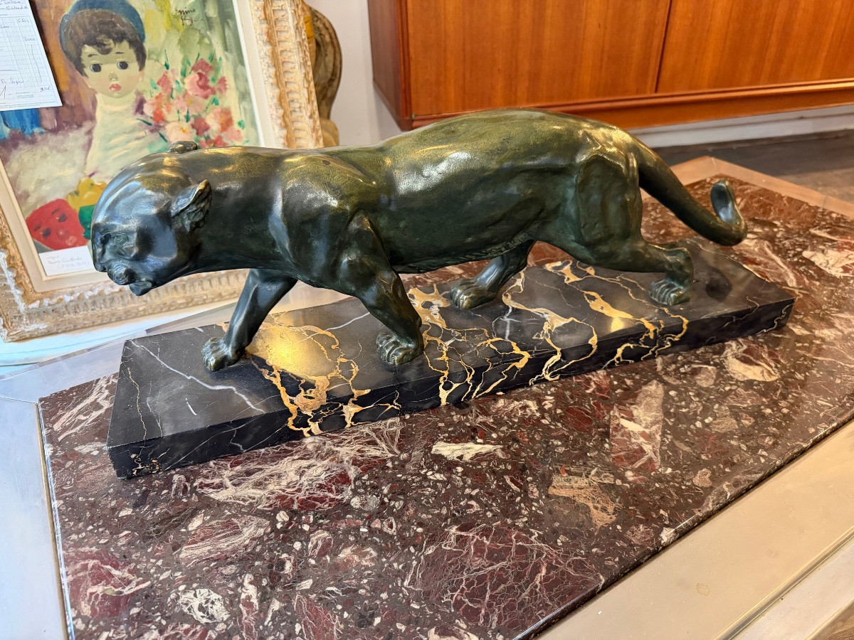 Panthère en bronze de Serges Zelikson-photo-2