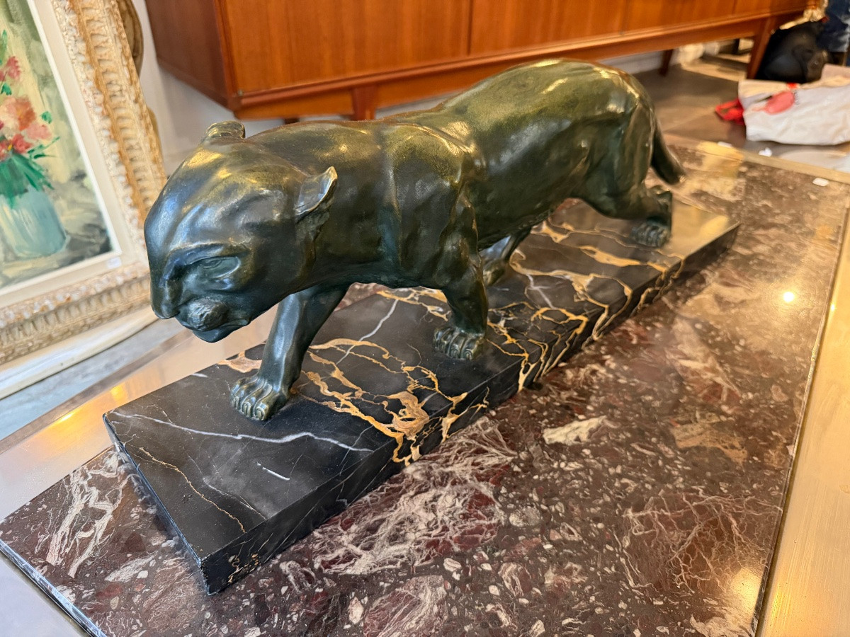 Panthère en bronze de Serges Zelikson-photo-3