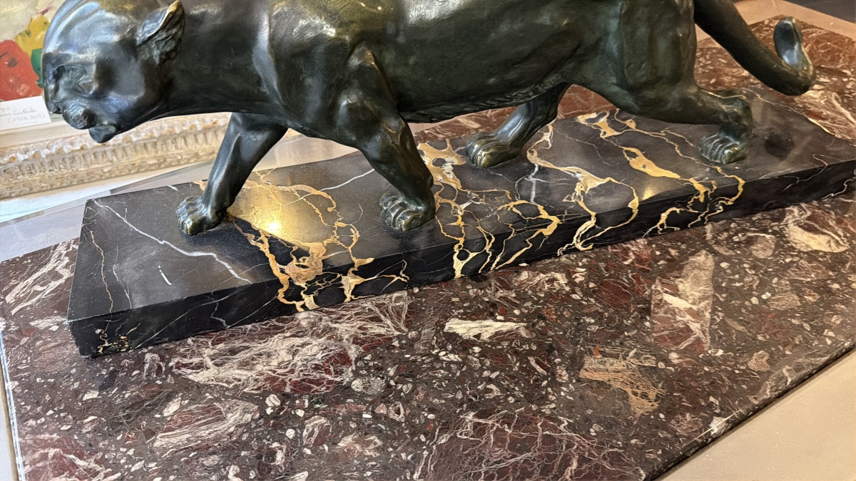Panthère en bronze de Serges Zelikson-photo-4