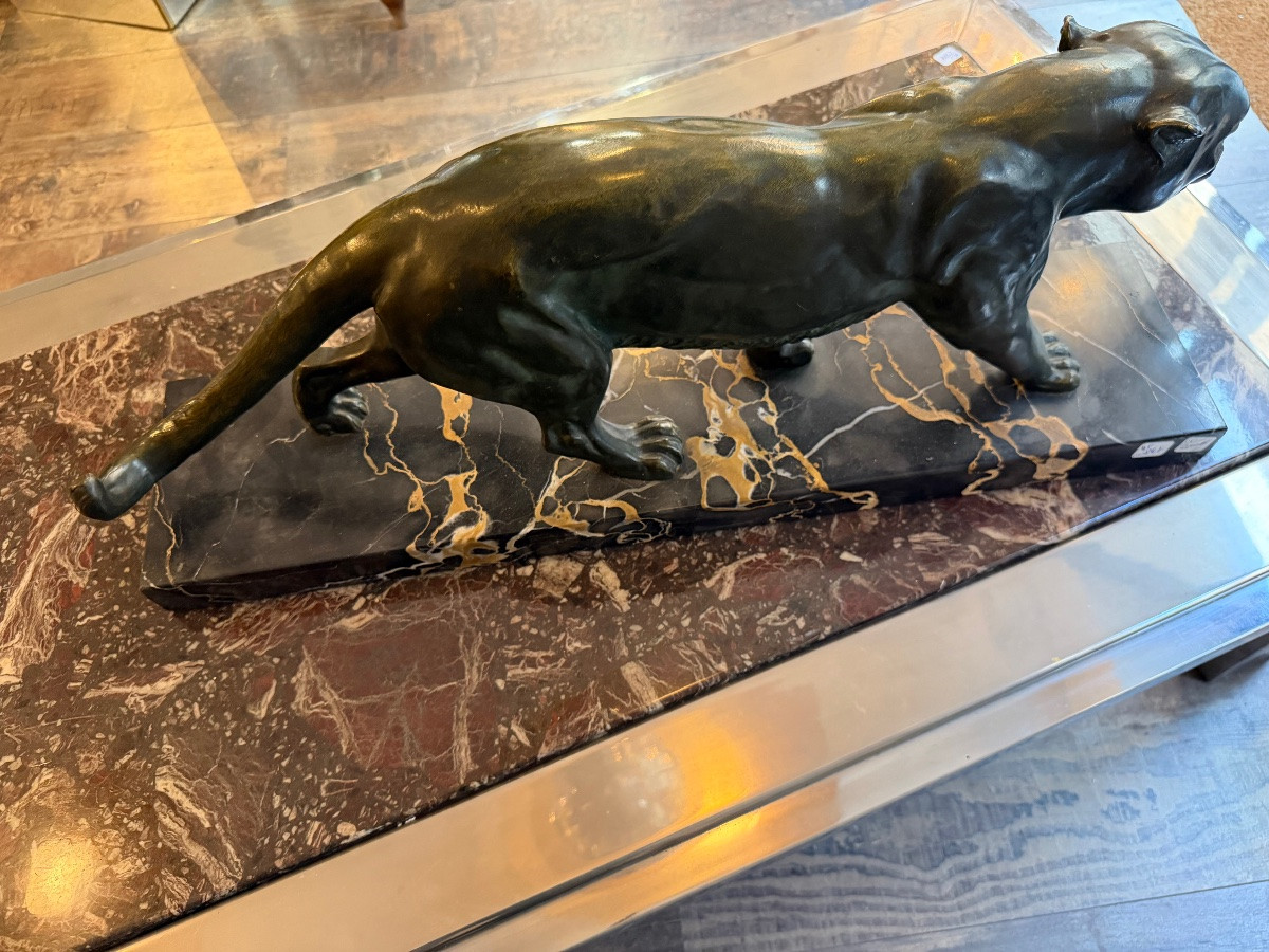 Panthère en bronze de Serges Zelikson-photo-2