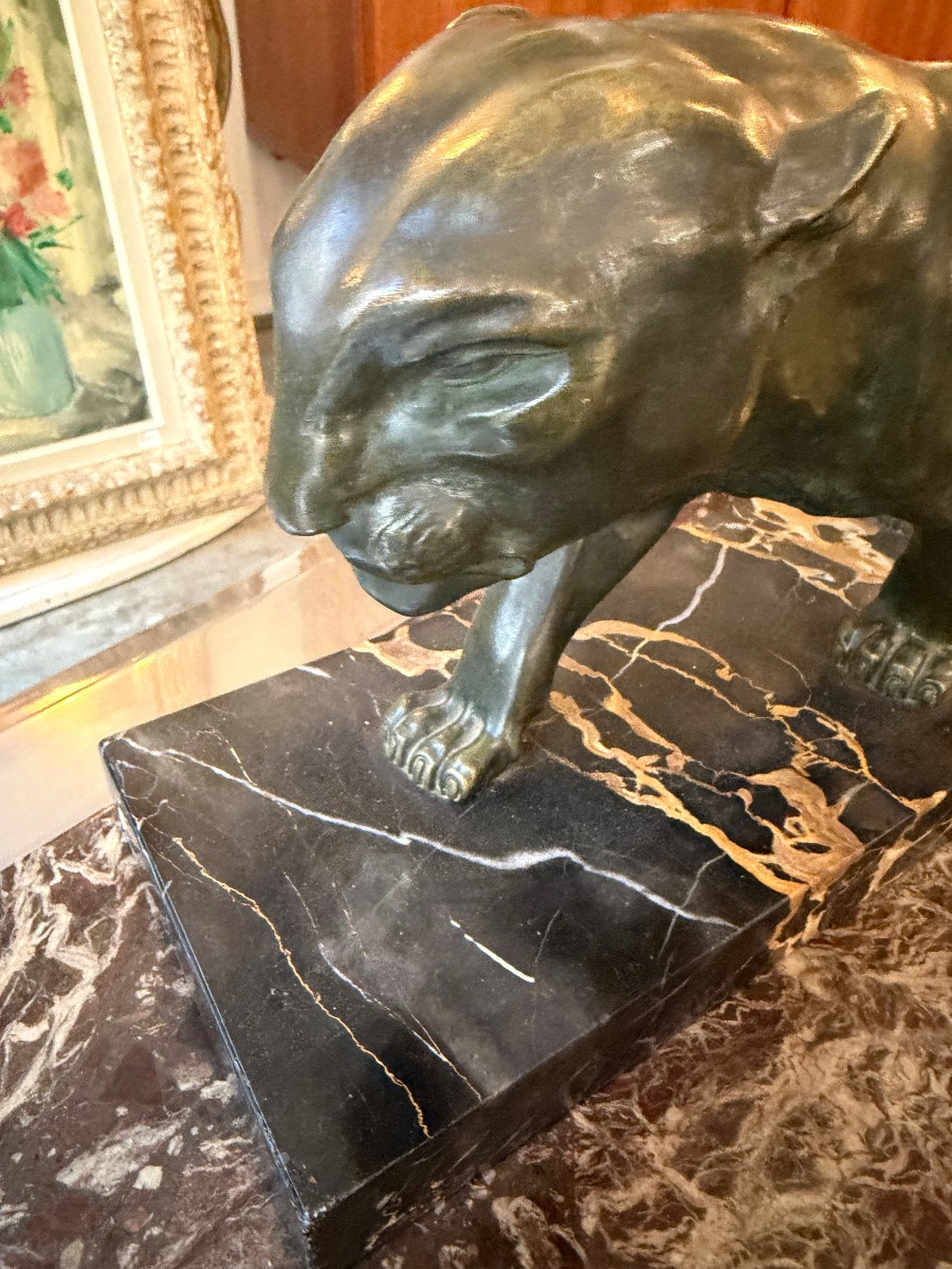 Panthère en bronze de Serges Zelikson-photo-3