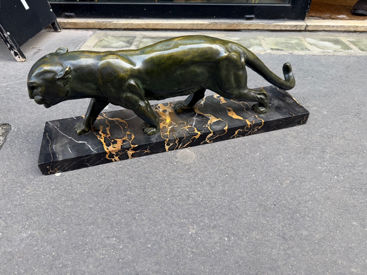 Panthère en bronze de Serges Zelikson-photo-4