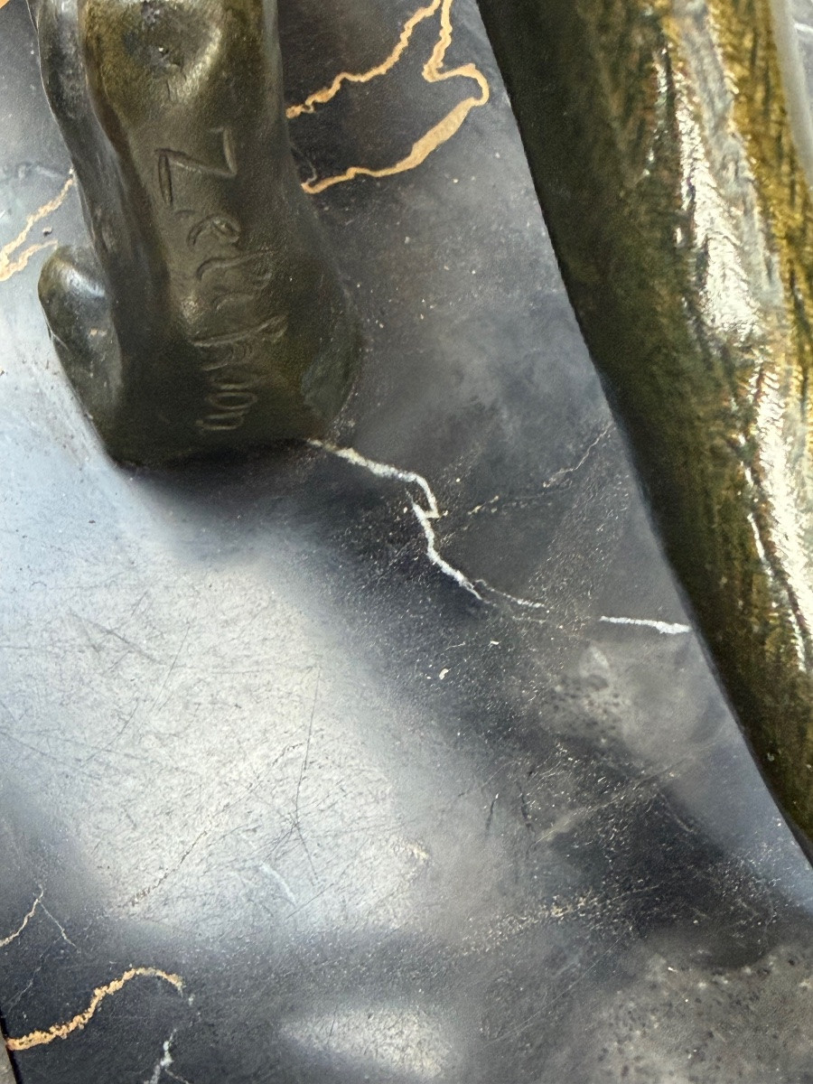 Panthère en bronze de Serges Zelikson-photo-5