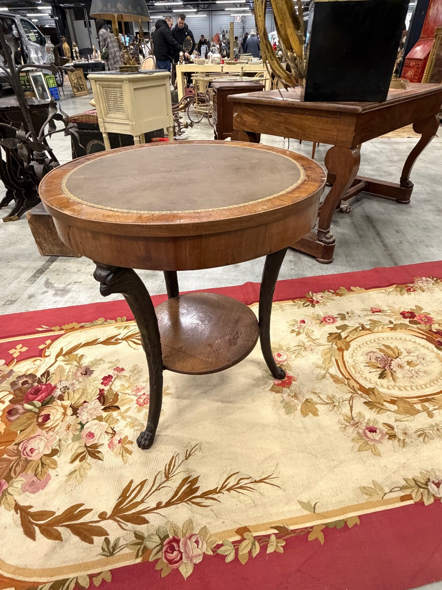 Gueridon empire à tête d’aigle -photo-4