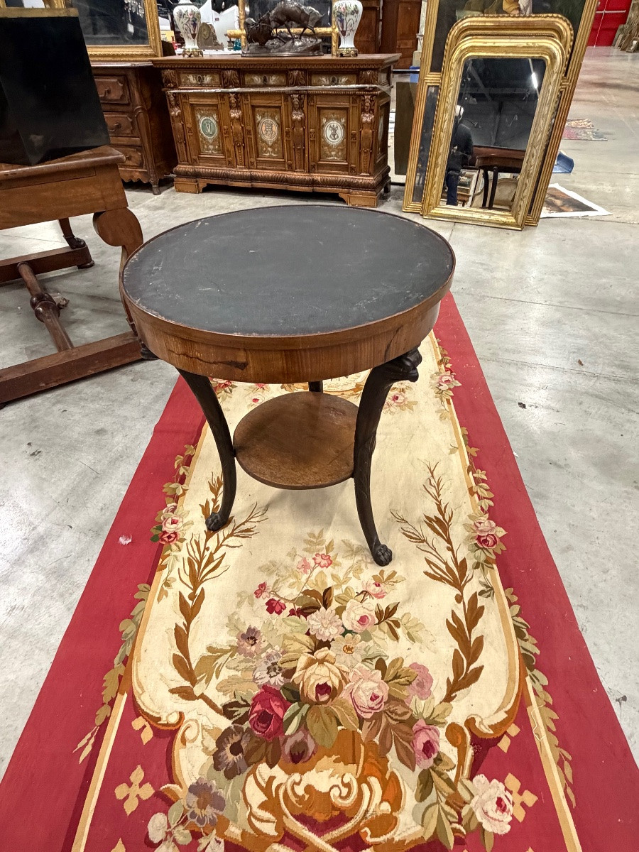 Gueridon empire à tête d’aigle -photo-2