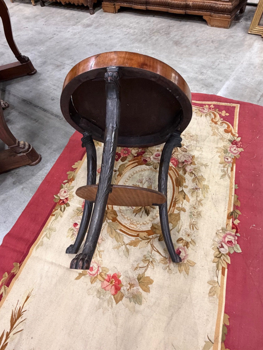 Gueridon empire à tête d’aigle -photo-3