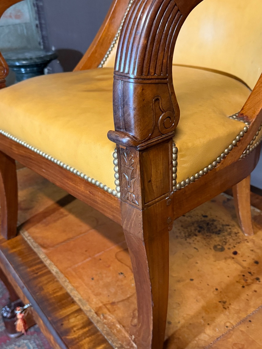 Fauteuil gondole d’époque empire -photo-2