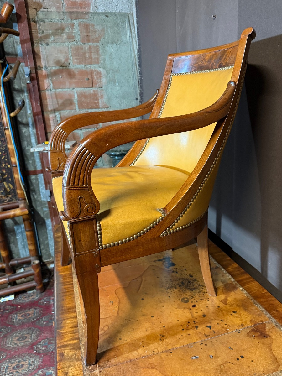 Fauteuil gondole d’époque empire -photo-3