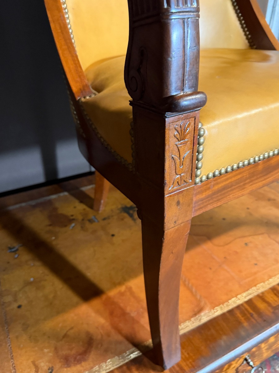 Fauteuil gondole d’époque empire -photo-4