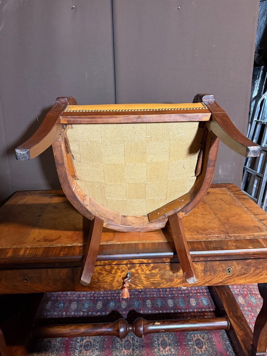 Fauteuil gondole d’époque empire -photo-3