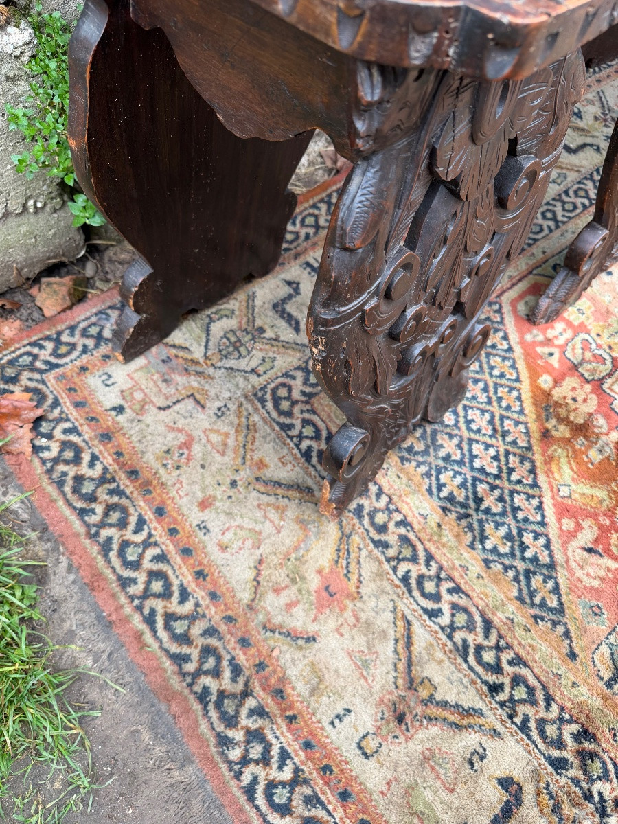 Série de six chaises renaissance italienne -photo-1