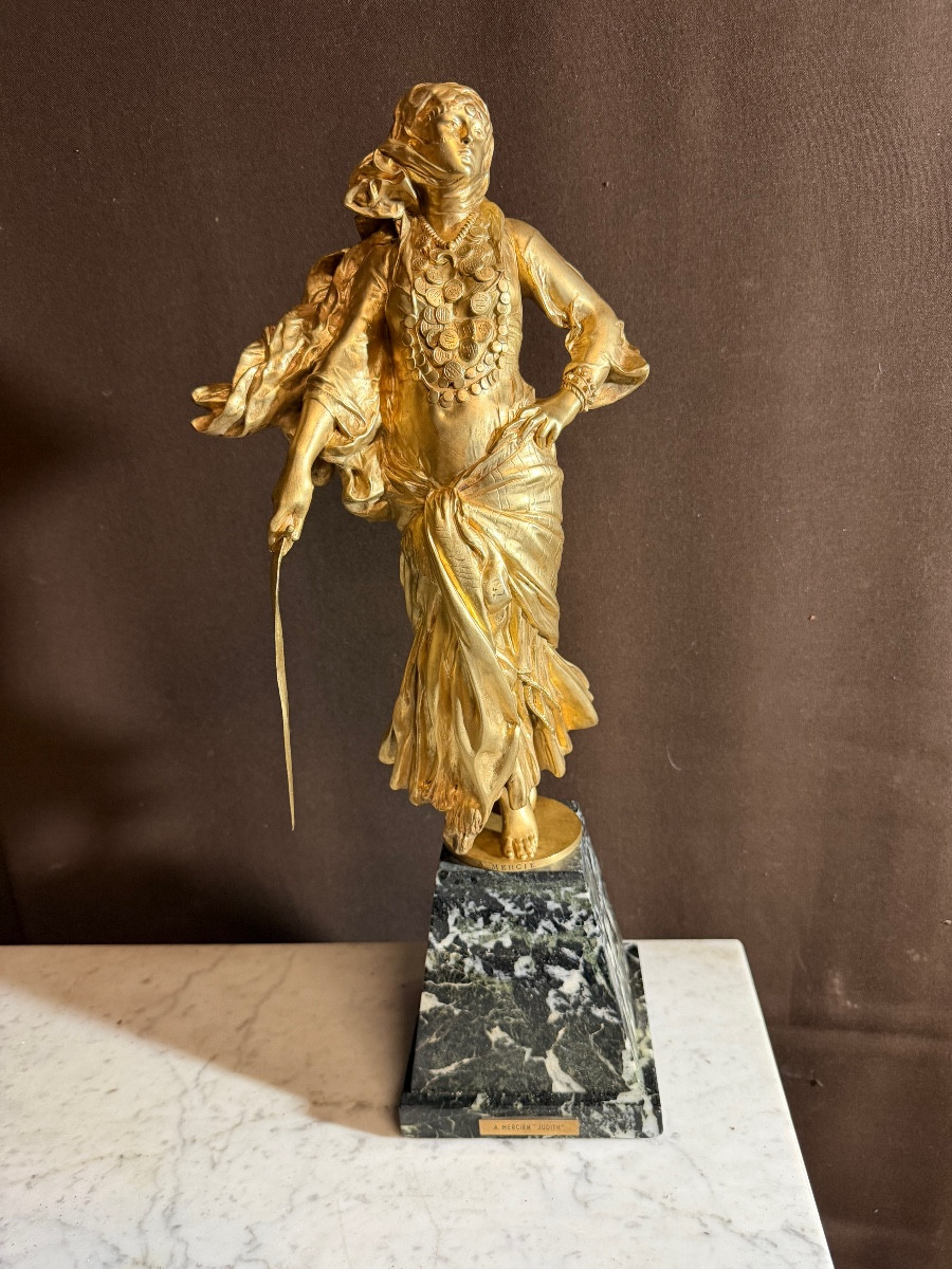 Antonin Mercié (1845-1916) Orientalist Bronze, Art Nouveau 