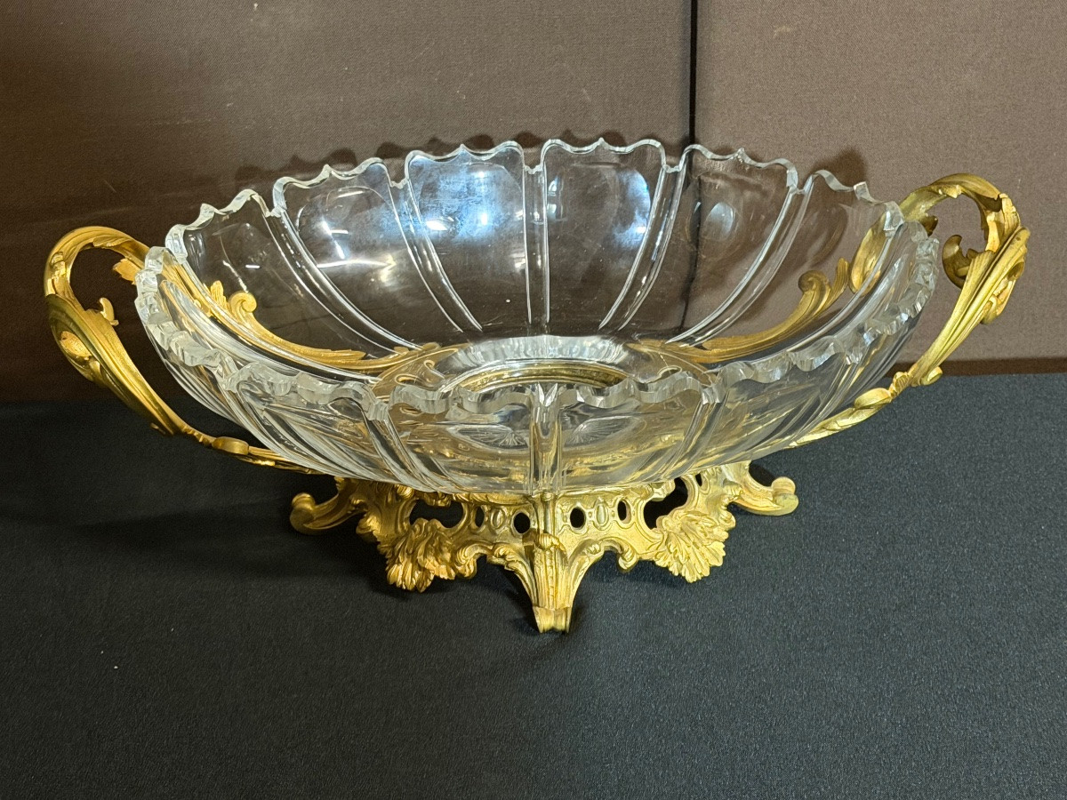 Crystal And Gilt Bronze Bowl -photo-4