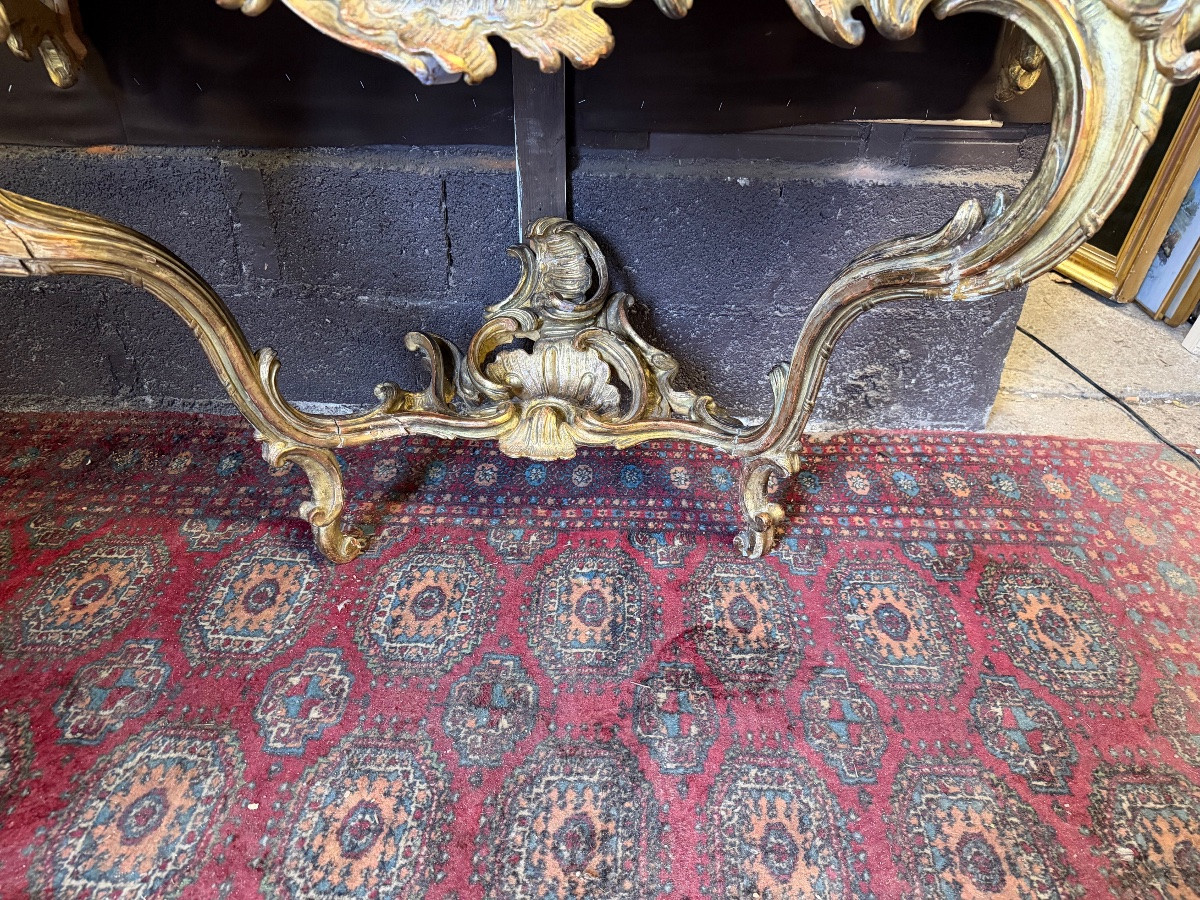 Provençal Giltwood Console Table From The Louis XV Period-photo-2