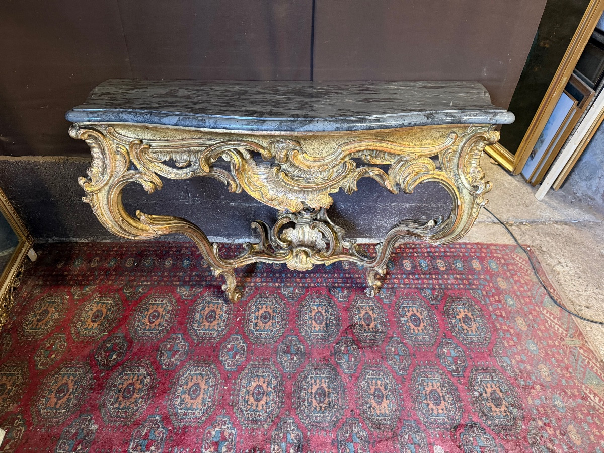 Provençal Giltwood Console Table From The Louis XV Period