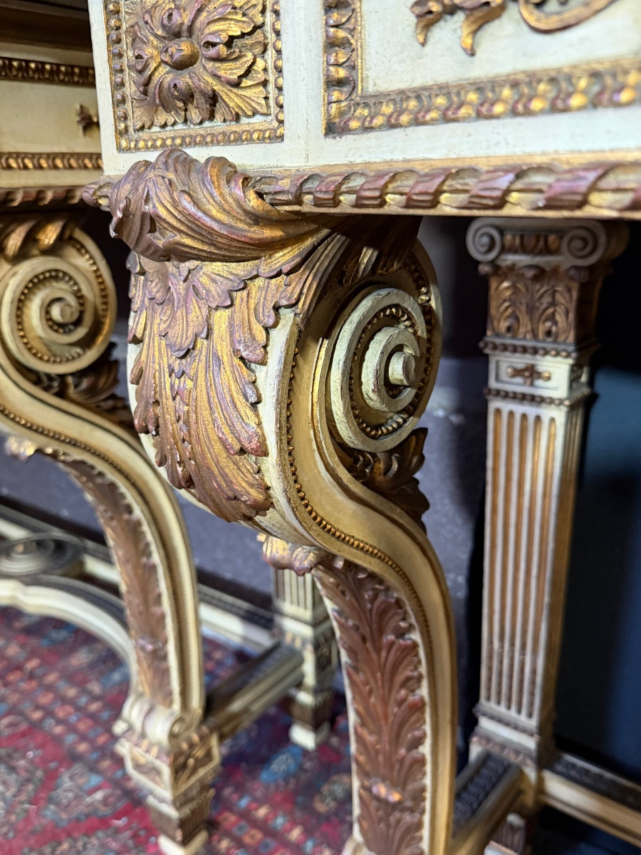 Paire de consoles de style Louis XVI -photo-4