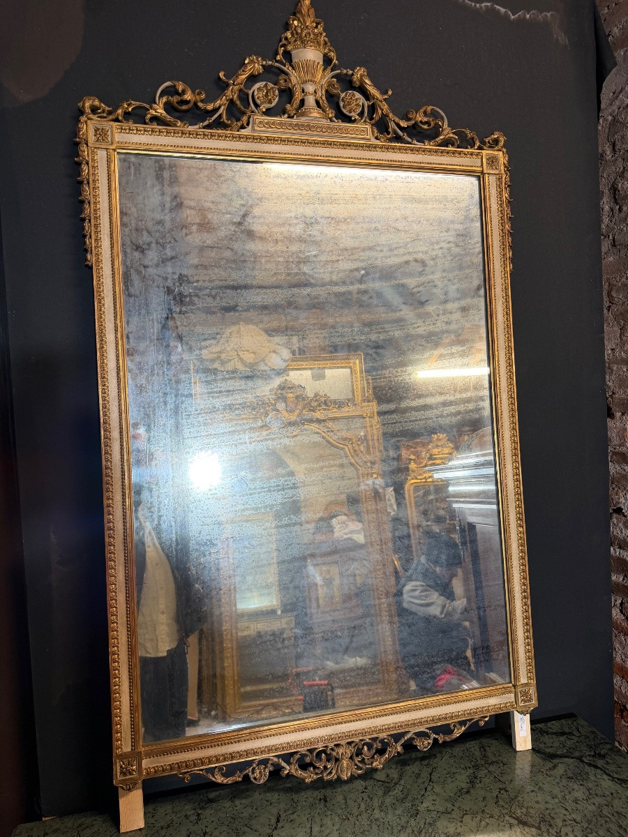 Pair Of Louis XVI Style Mirrors -photo-1