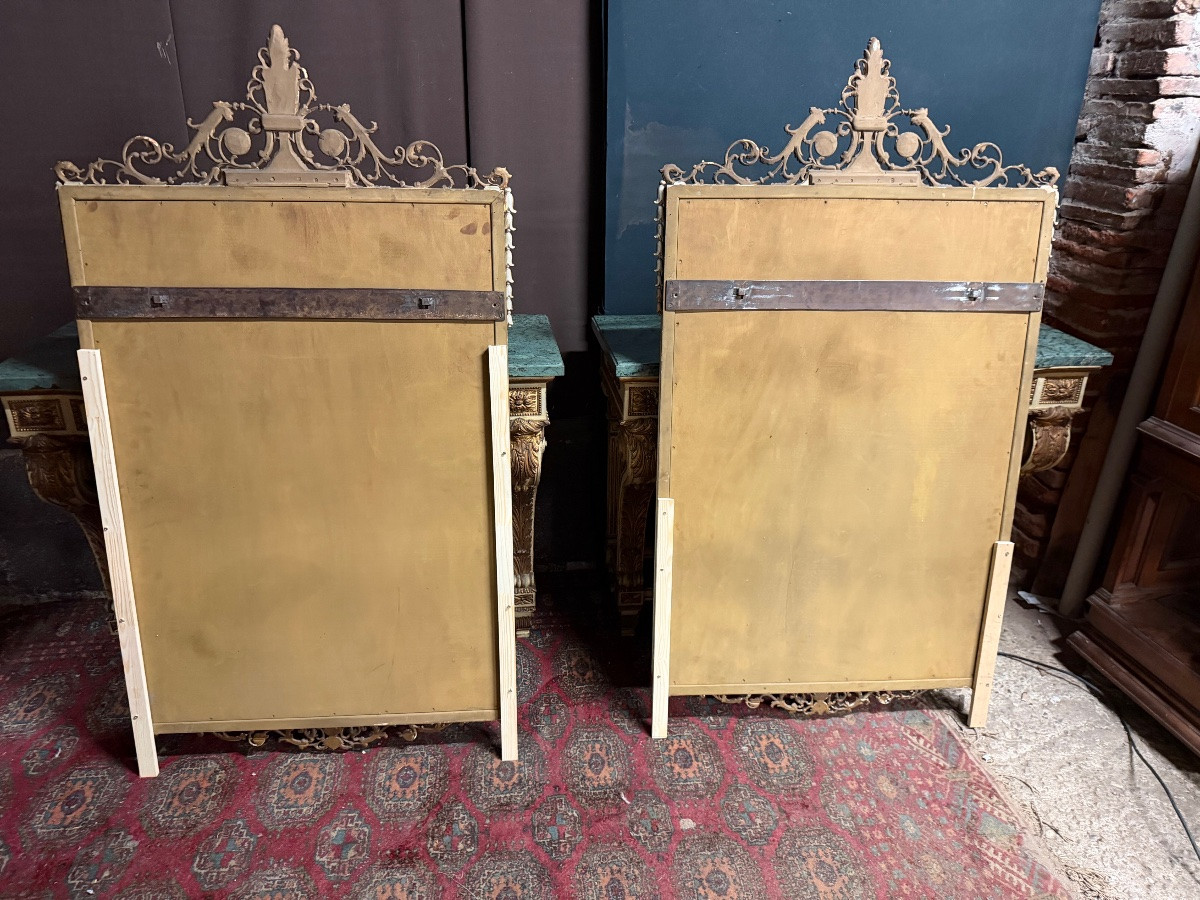 Pair Of Louis XVI Style Mirrors -photo-5