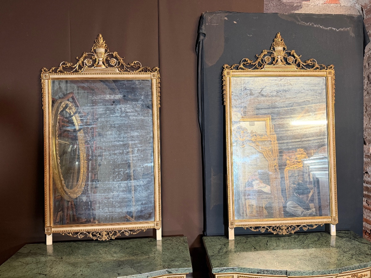 Pair Of Louis XVI Style Mirrors 