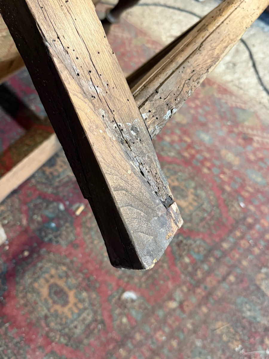 Fauteuil Louis XIII à crémaillère -photo-5