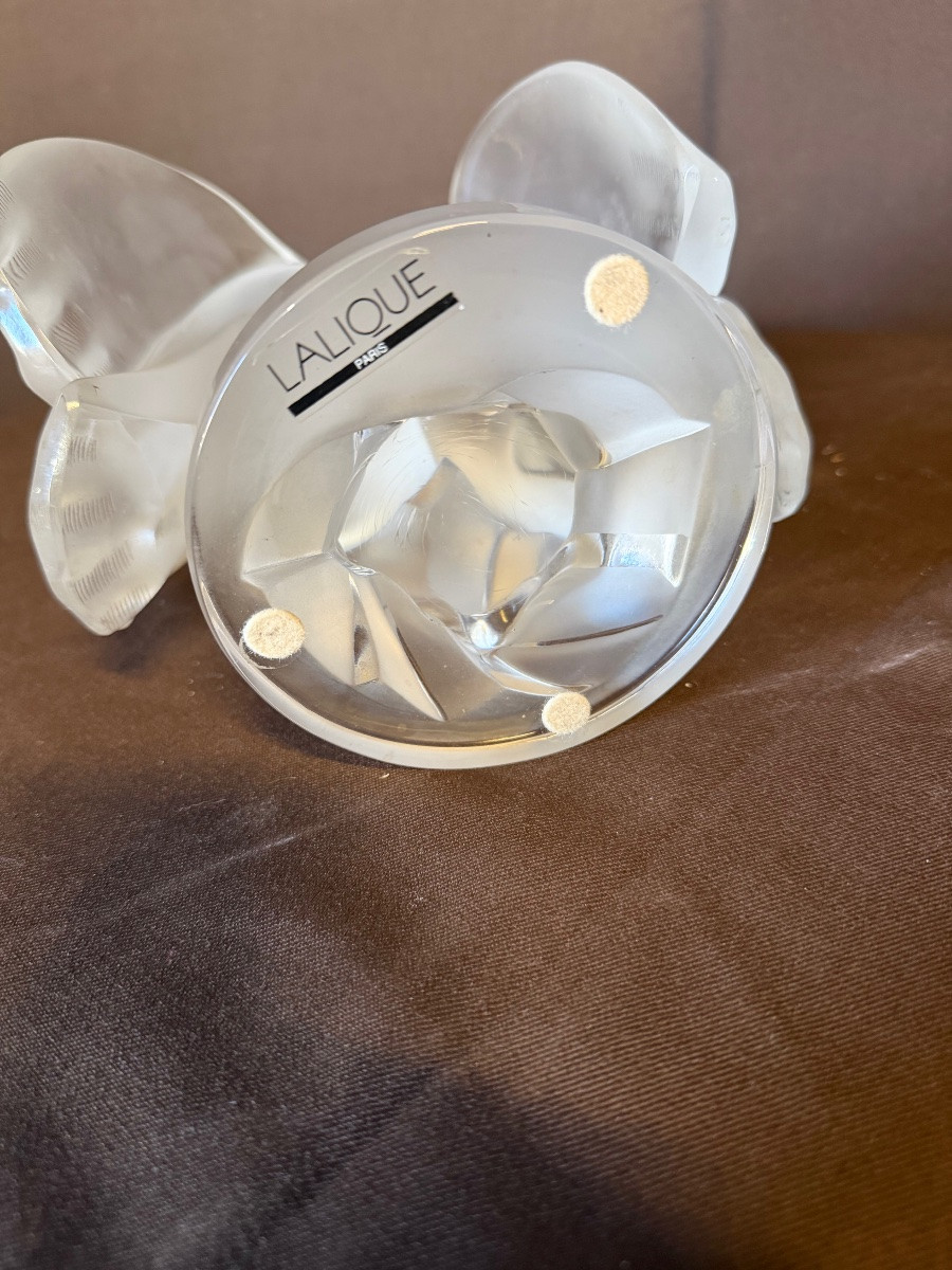 Couple de colombes de Lalique France -photo-1