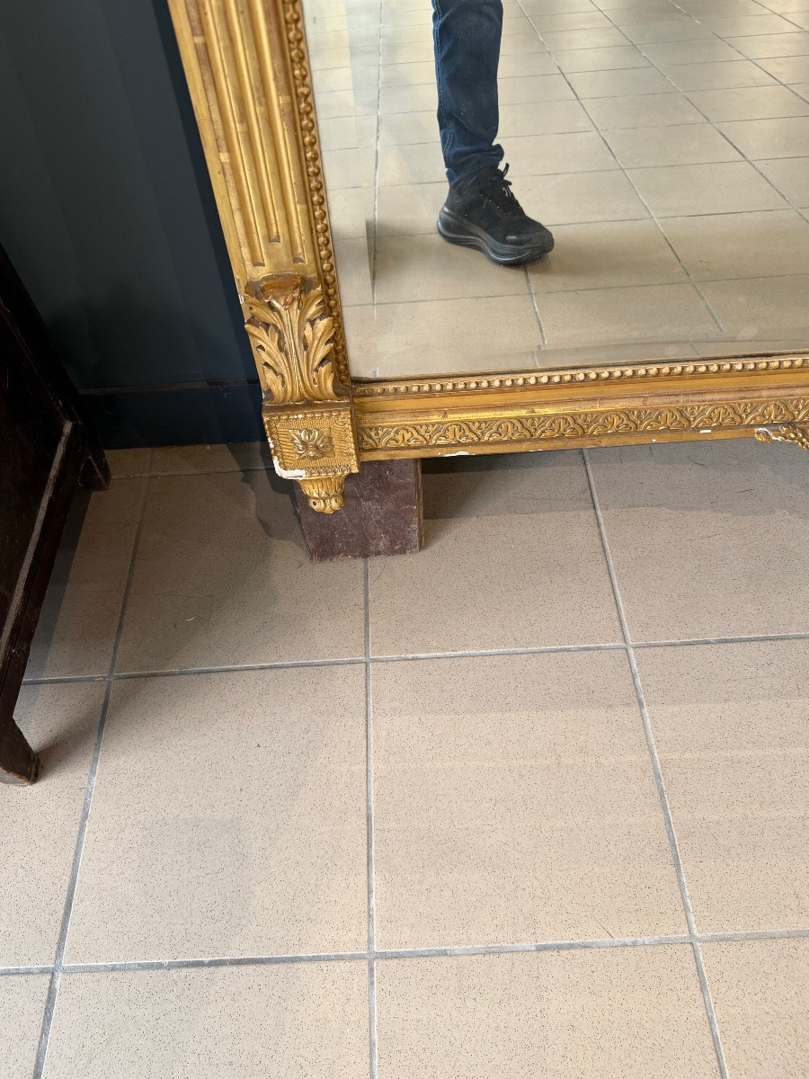 Important miroir de style Louis XVI (210/132cm)-photo-3