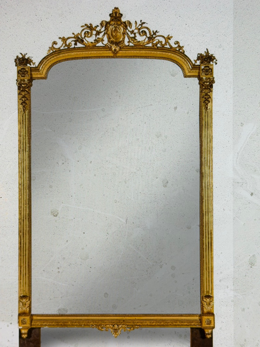 Important miroir de style Louis XVI (210/132cm)