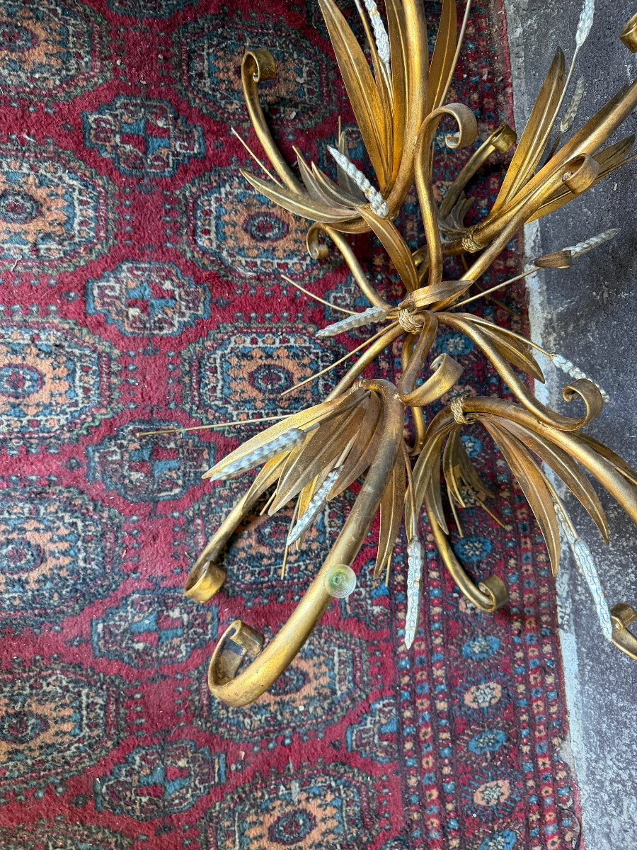 Table basse aux épis de blé -photo-2