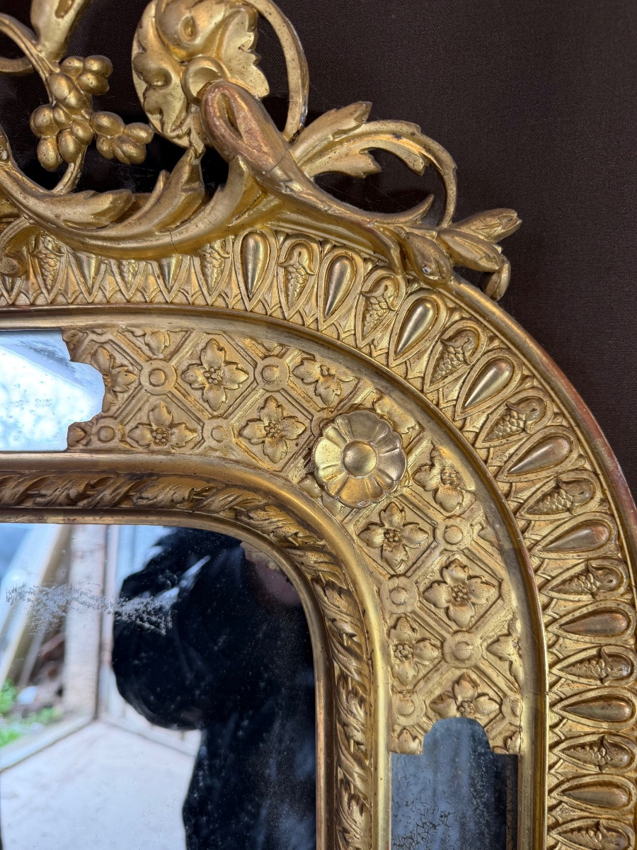 19th Century Gilded Wood Mirror -photo-5
